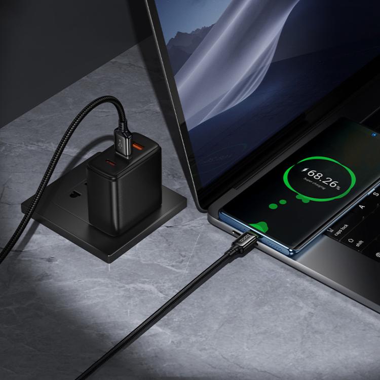 hoco X127 1m USB-A to Type-C Exceed Charging Data Cable - Black