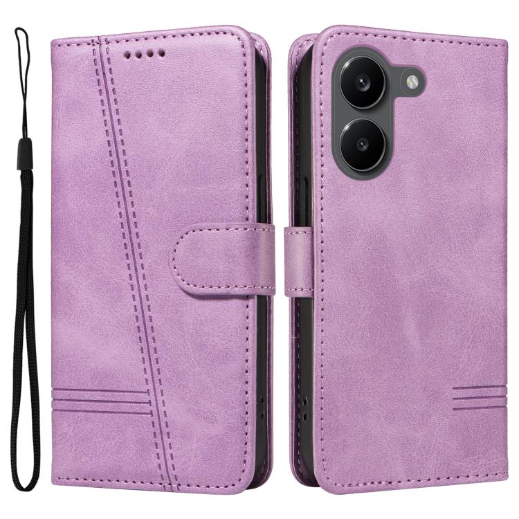 For Redmi Turbo 5 5G / Poco X8 Pro 5G T-type Stitch Leather Phone Case