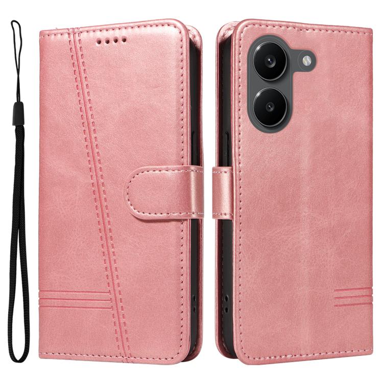 For Redmi Turbo 5 5G / Poco X8 Pro 5G T-type Stitch Leather Phone Case