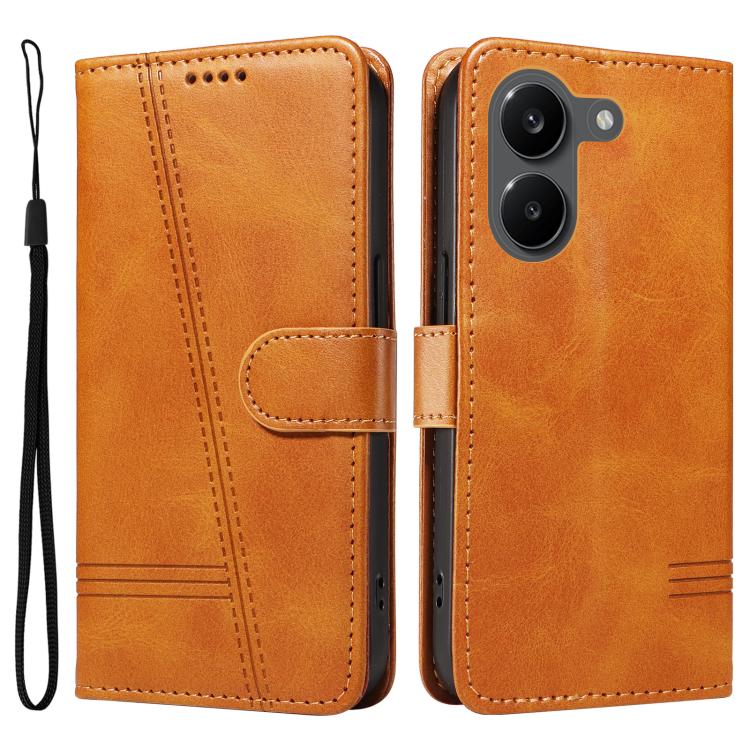 For Redmi Turbo 5 5G / Poco X8 Pro 5G T-type Stitch Leather Phone Case