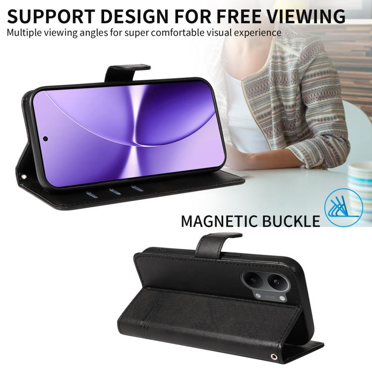 For Redmi Turbo 5 Max 5G T-type Stitch Leather Phone Case