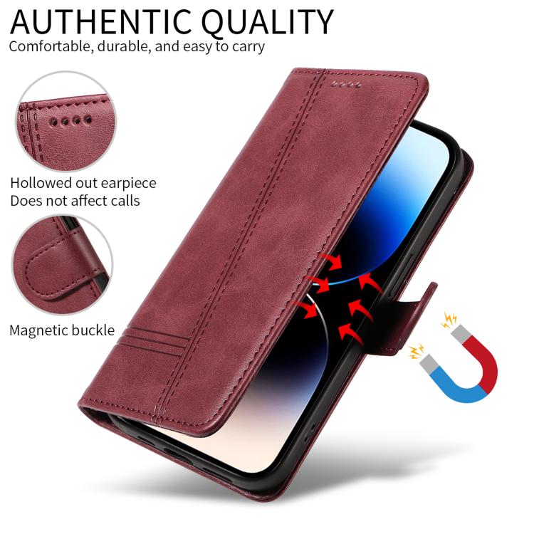 For Redmi Turbo 5 Max 5G T-type Stitch Leather Phone Case