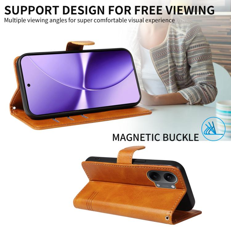 For Redmi Turbo 5 Max 5G T-type Stitch Leather Phone Case