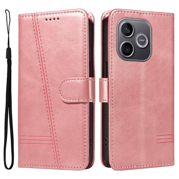 For Honor 600 Lite Global T-type Stitch Leather Phone Case