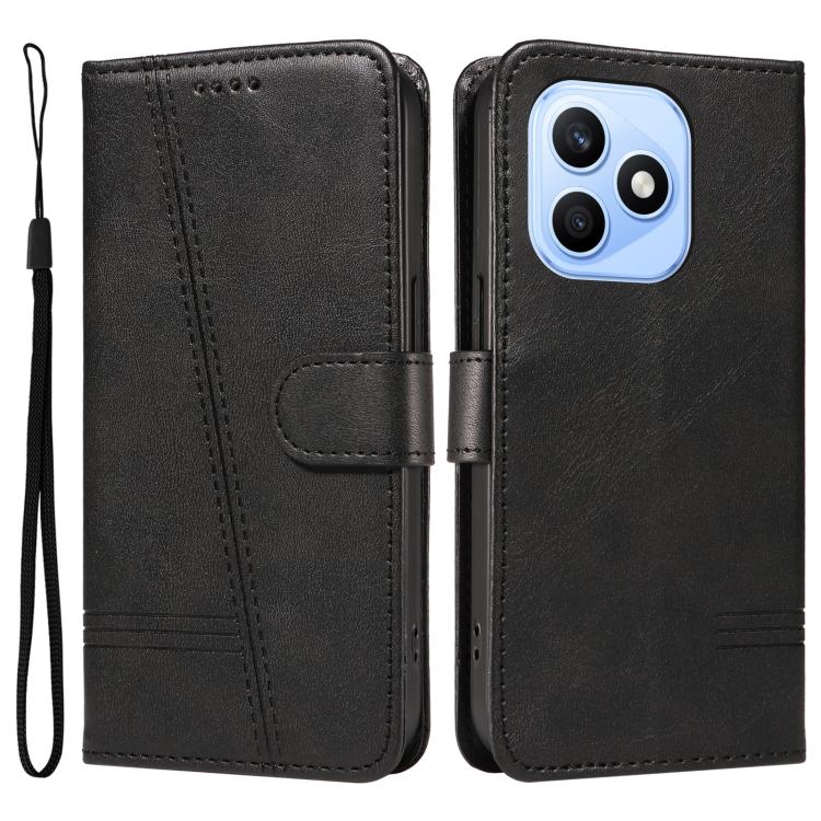 For Honor X8d 4G Global T-type Stitch Leather Phone Case