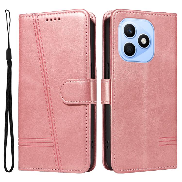 For Honor X8d 4G Global T-type Stitch Leather Phone Case
