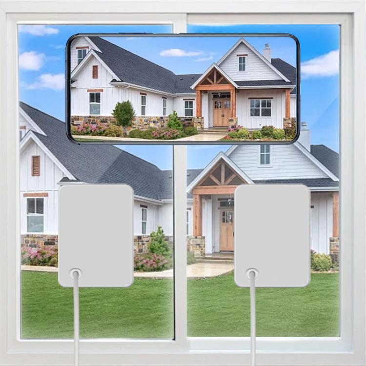 Wireless WiFi Smart Window Surveillance Camera, Specification:5.0GHz - White