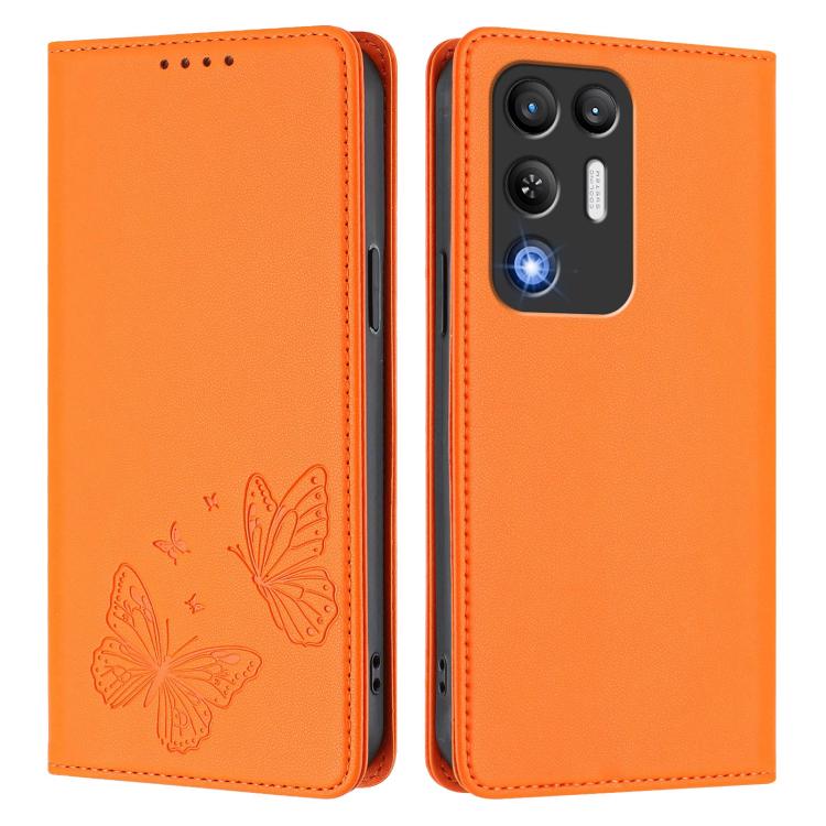 For ZTE nubia RedMagic 11 Air Strong Magnetic Dual Butterfly RFID Vegan Leather Phone Case