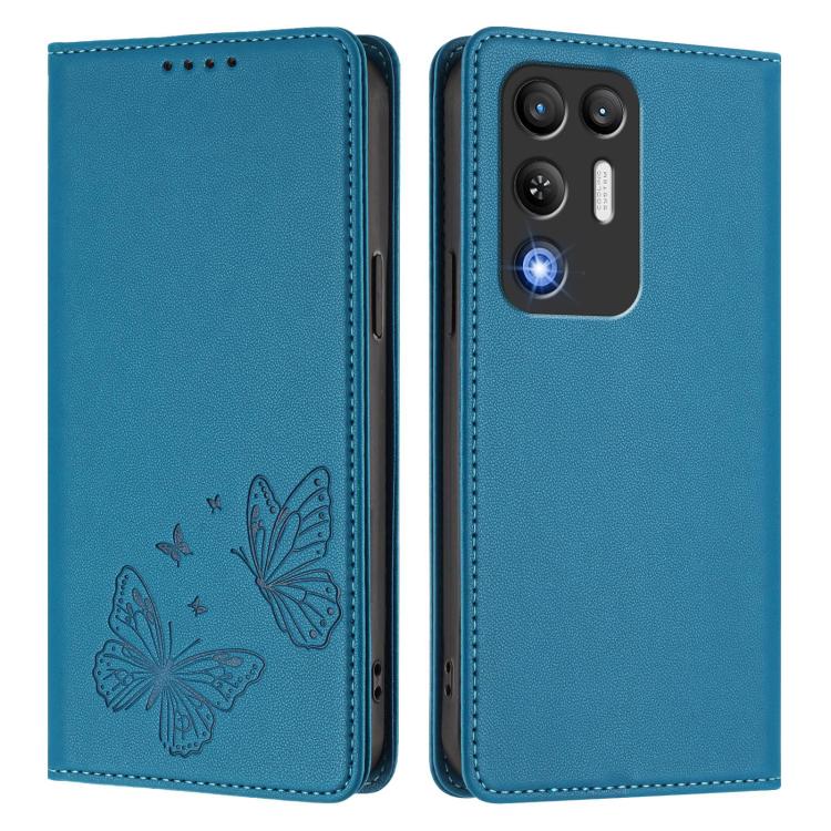 For ZTE nubia RedMagic 11 Air Strong Magnetic Dual Butterfly RFID Vegan Leather Phone Case