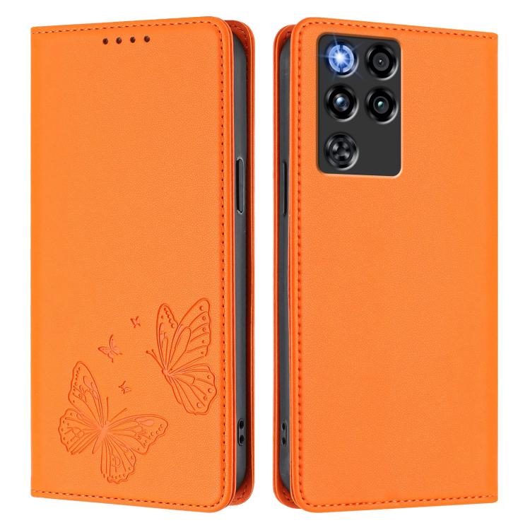 For ZTE nubia RedMagic 11 Pro / 11 Pro+ Strong Magnetic Dual Butterfly RFID Vegan Leather Phone Case