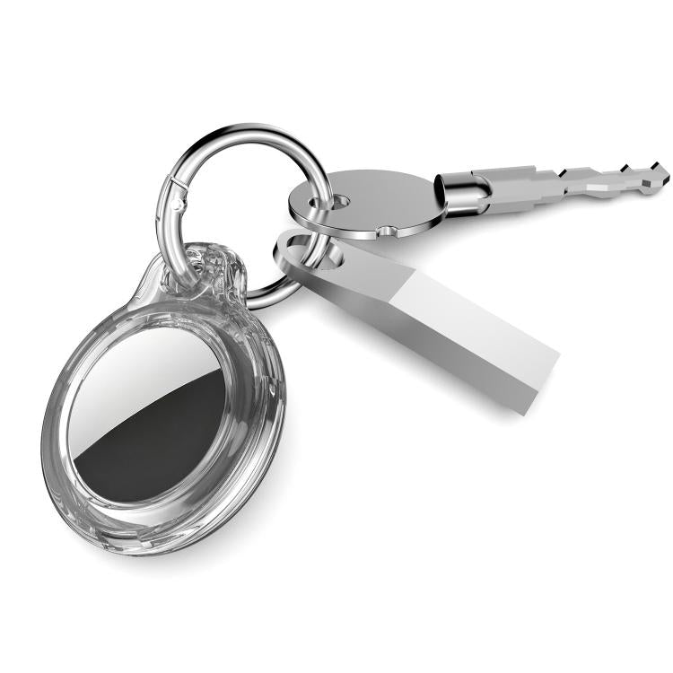 For AirTag 2nd Gen / 1st Gen XDcase Translucent Hard PC Protective Case with Key Ring