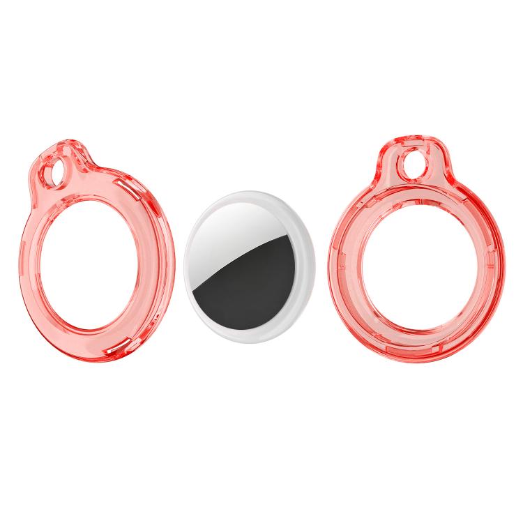 For AirTag 2nd Gen / 1st Gen XDcase Translucent Hard PC Protective Case with Key Ring