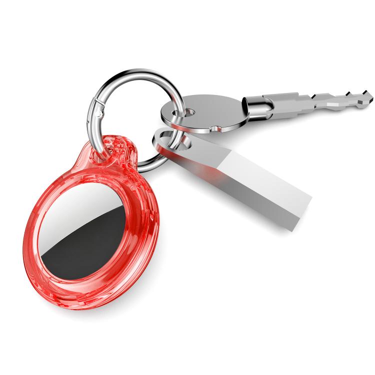 For AirTag 2nd Gen / 1st Gen XDcase Translucent Hard PC Protective Case with Key Ring