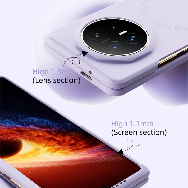 For Honor Magic V6 ABEEL Skin-friendly Feel MagSafe Liquid Silicone Phone Case