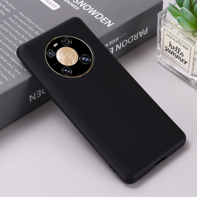 For Huawei Mate 40 Pro Pure Color Liquid Silicone Shockproof Full Coverage Case