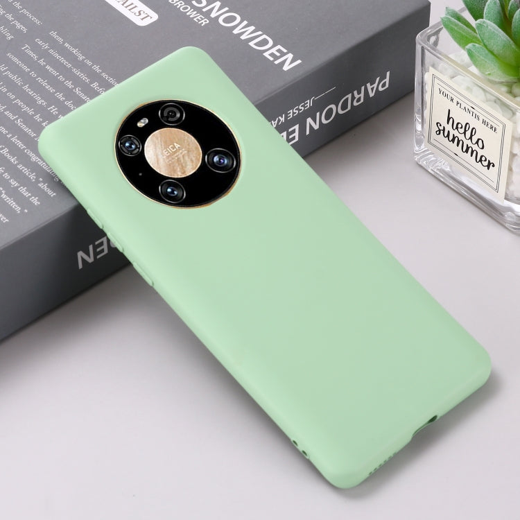 For Huawei Mate 40 Pro Pure Color Liquid Silicone Shockproof Full Coverage Case