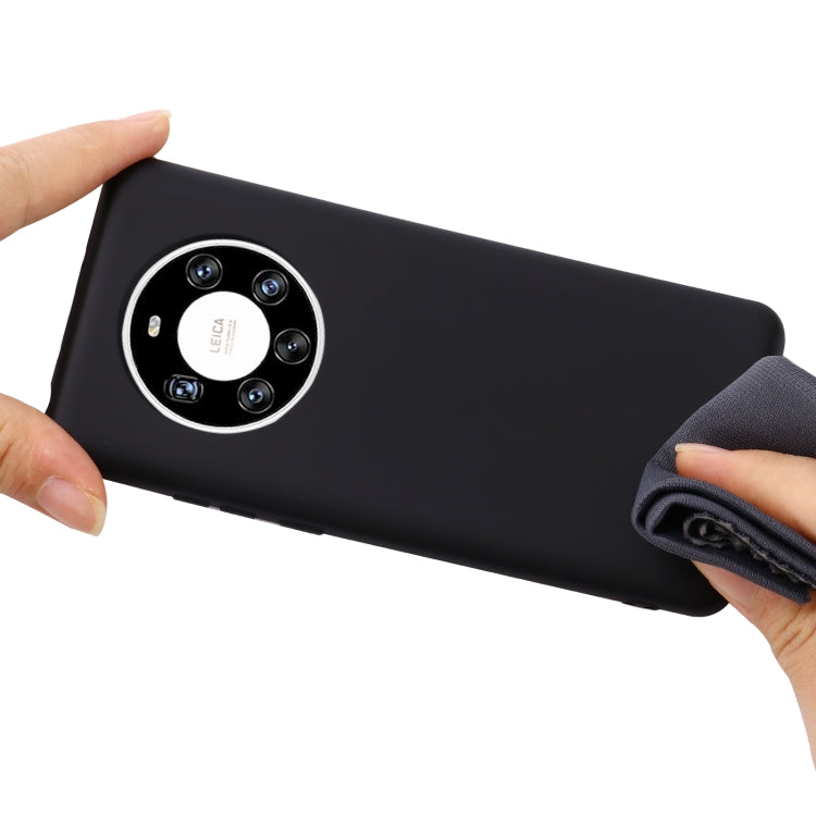 For Huawei Mate 40 Pro+ Pure Color Liquid Silicone Shockproof Full Coverage Case