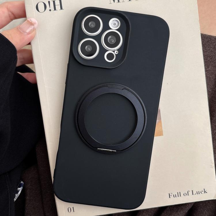 For iPhone 13 Pro Max Stress Relief Holder Magnetic Fine Hole Silicone Phone Case