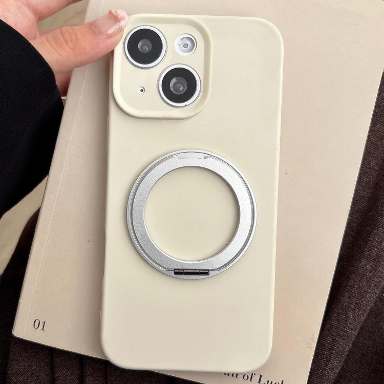 For iPhone 14 / 13 Stress Relief Holder Magnetic Fine Hole Silicone Phone Case