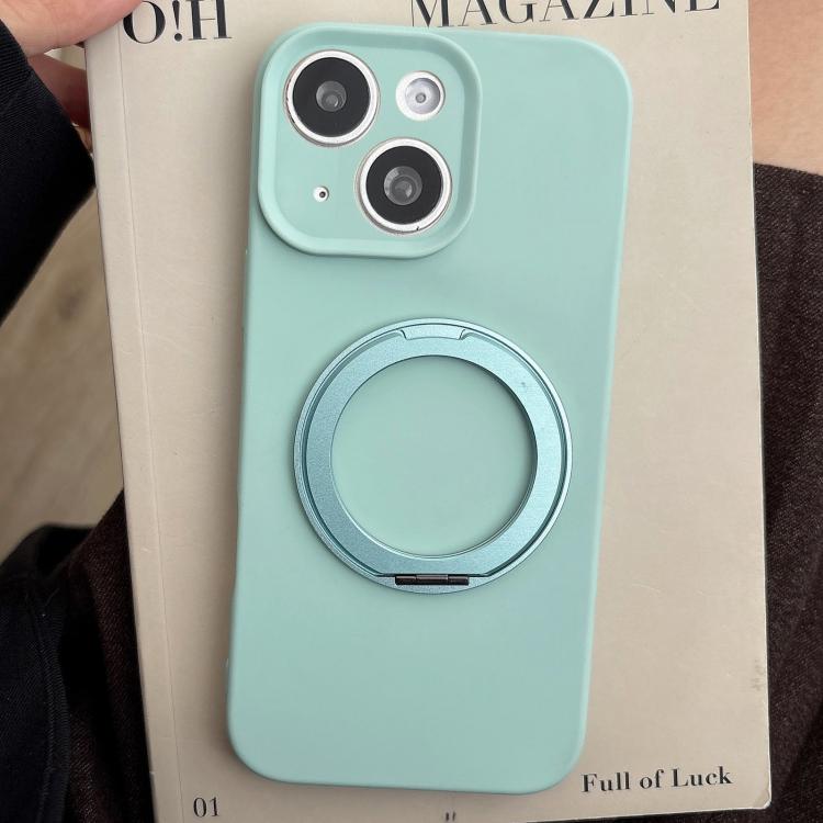 For iPhone 14 / 13 Stress Relief Holder Magnetic Fine Hole Silicone Phone Case