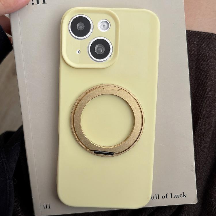 For iPhone 15 Stress Relief Holder Magnetic Fine Hole Silicone Phone Case