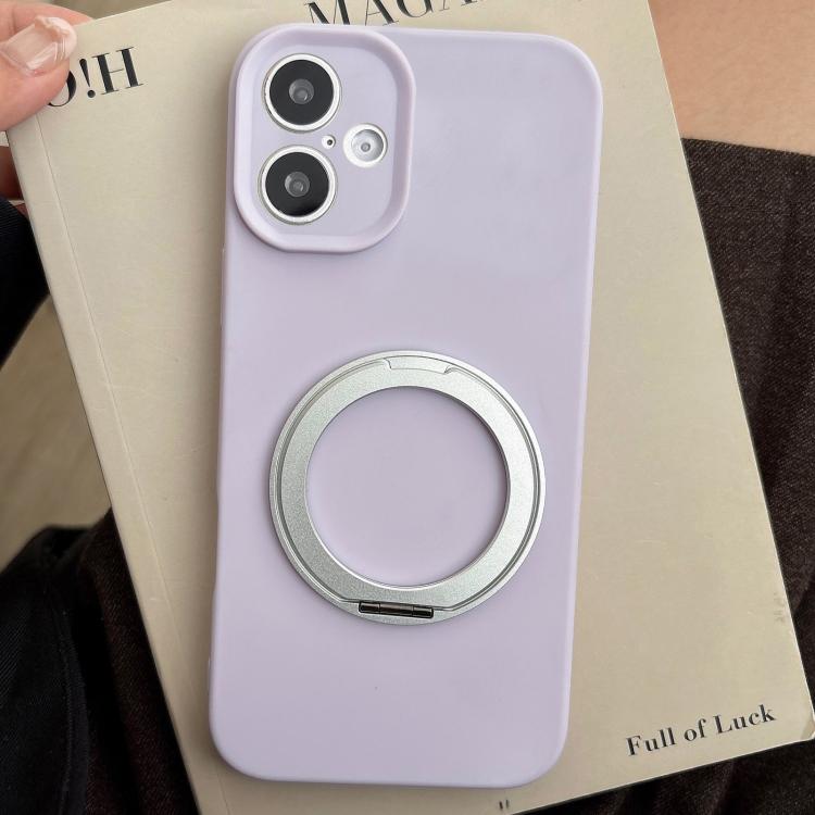 For iPhone 17 Stress Relief Holder Magnetic Fine Hole Silicone Phone Case