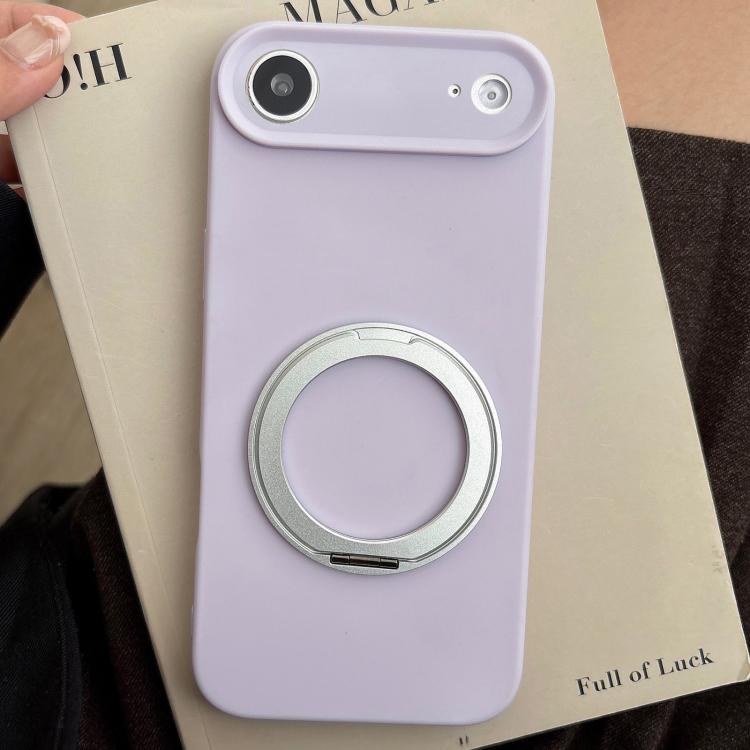 For iPhone Air Stress Relief Holder Magnetic Fine Hole Silicone Phone Case
