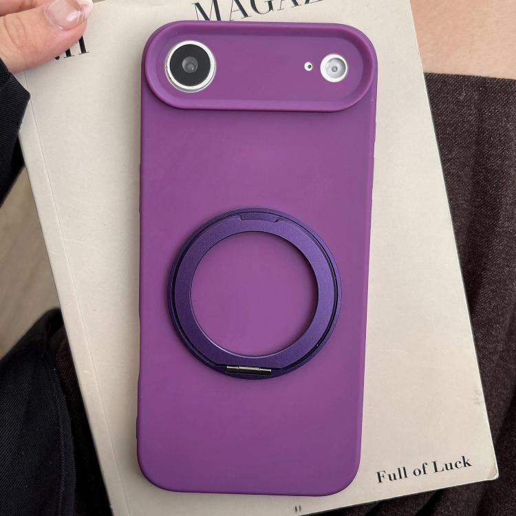For iPhone Air Stress Relief Holder Magnetic Fine Hole Silicone Phone Case