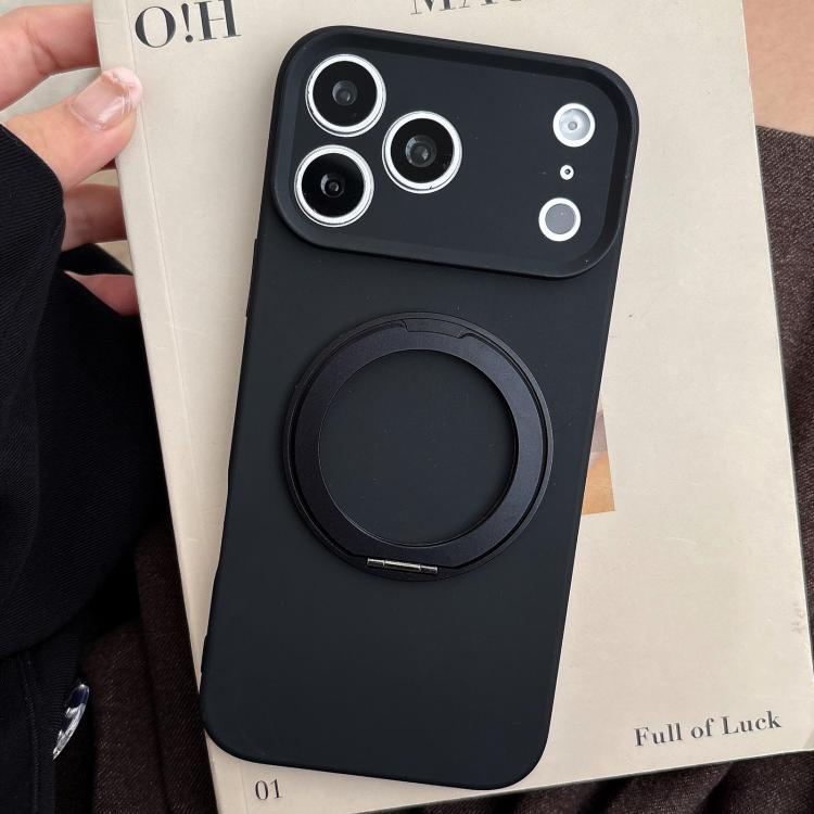 For iPhone 17 Pro Stress Relief Holder Magnetic Fine Hole Silicone Phone Case