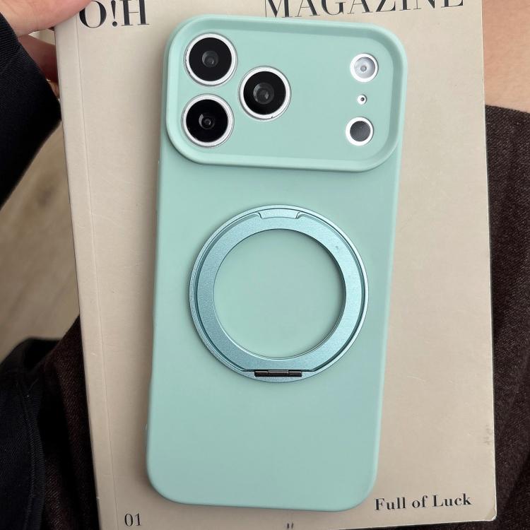 For iPhone 17 Pro Stress Relief Holder Magnetic Fine Hole Silicone Phone Case