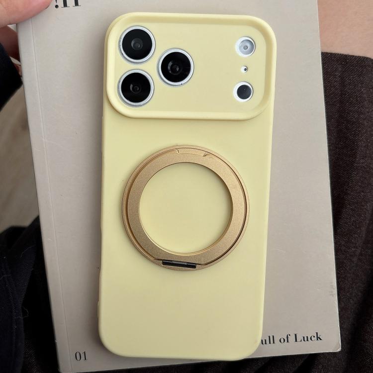 For iPhone 17 Pro Max Stress Relief Holder Magnetic Fine Hole Silicone Phone Case