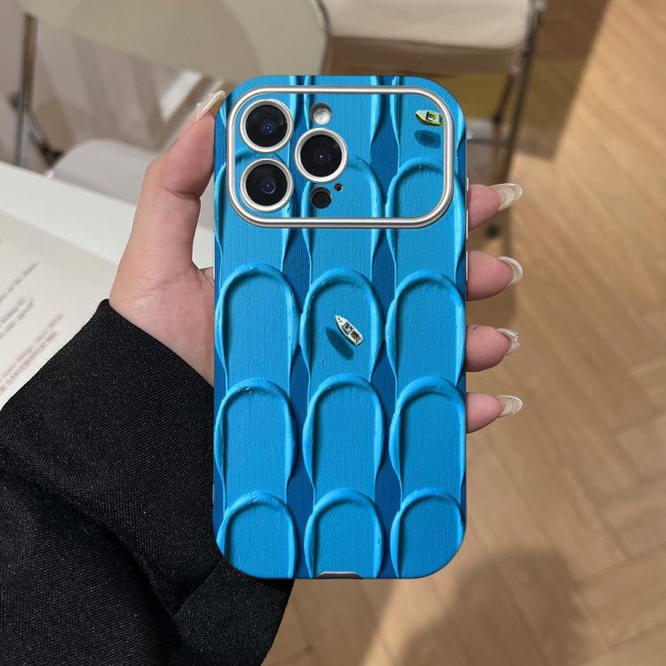 For iPhone 15 Pro Max Rounded Edge Large Window Silicone Phone Case