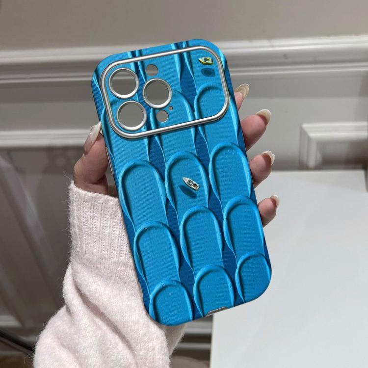 For iPhone 15 Pro Max Rounded Edge Large Window Silicone Phone Case