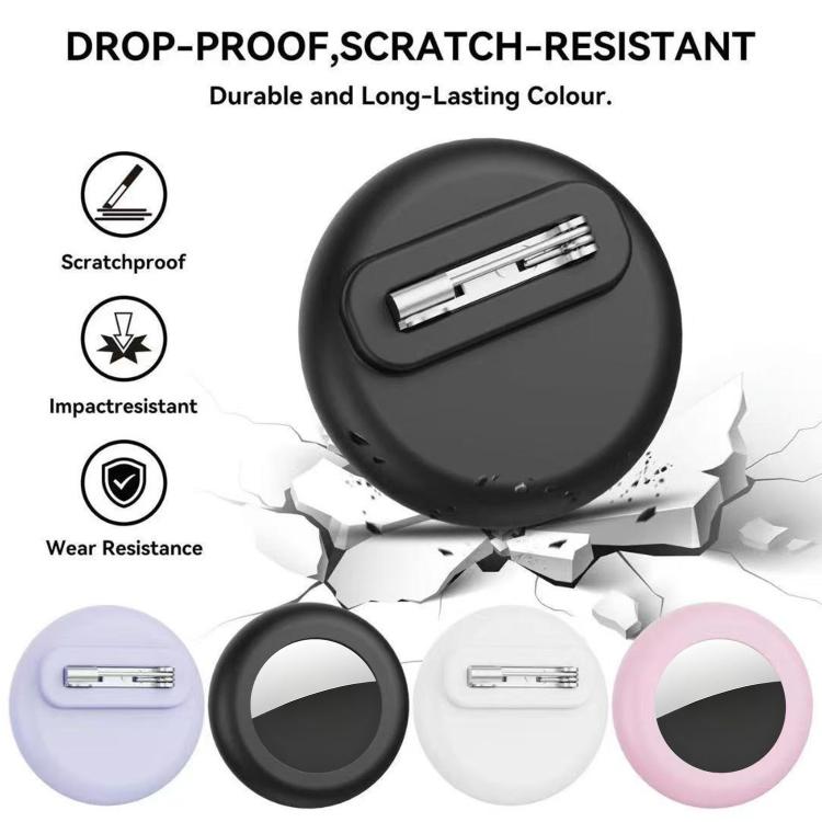 For AirTag 2nd Gen / 1st Gen XDcase 4pcs Silicone Waterproof Protective Case with Pin