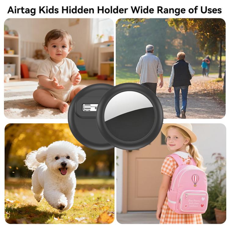 For AirTag 2nd Gen / 1st Gen XDcase 4pcs Silicone Waterproof Protective Case with Pin