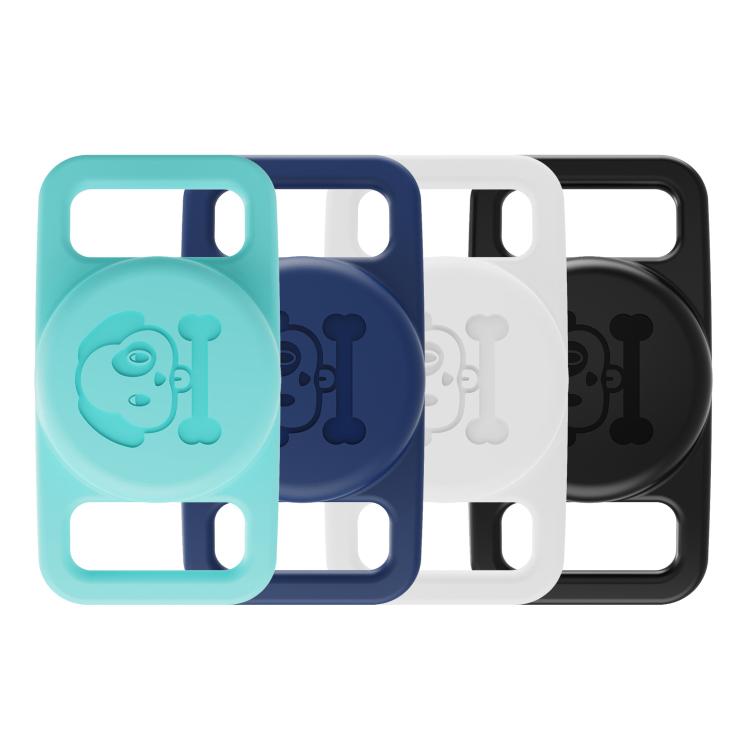 For AirTag 2nd Gen / 1st Gen XDcase 4pcs Pet Collar Design Waterproof Silicone Protective Case