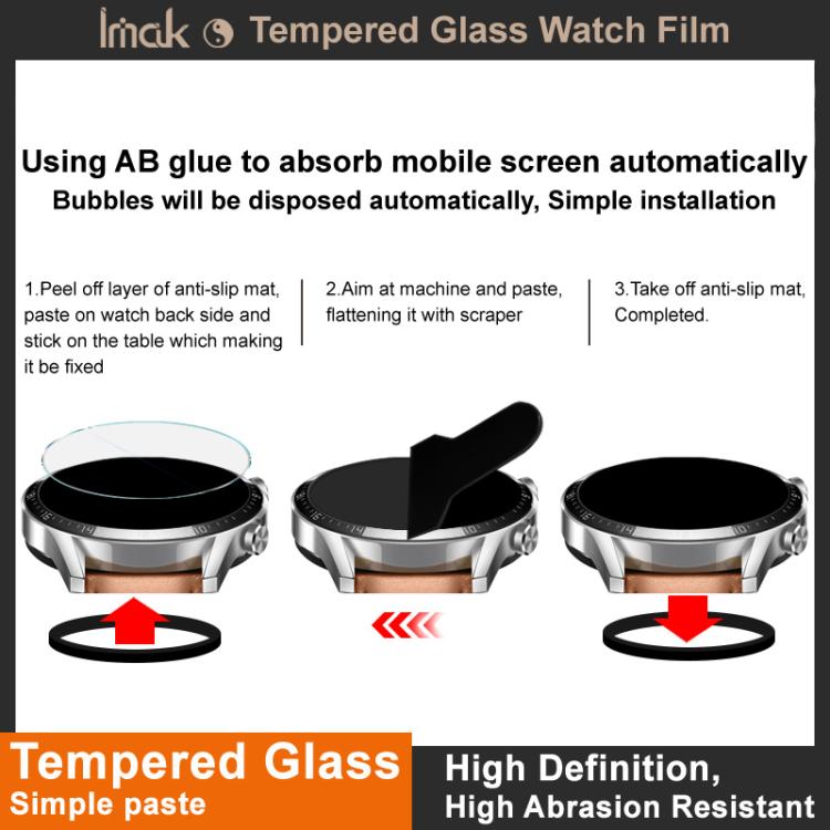 For OPPO Watch X3 IMAK Tempered Glass Watch Protective Film