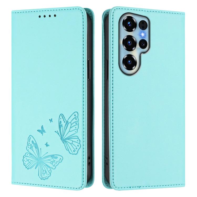 For Doogee Note 56X / Note 56X Pro Strong Magnetic Dual Butterfly RFID Vegan Leather Phone Case