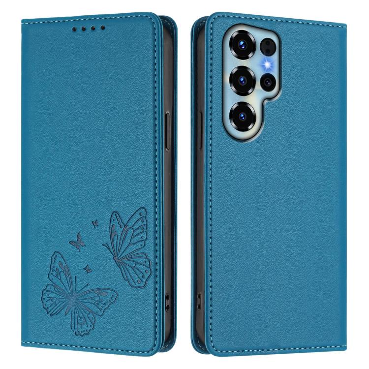 For Doogee Note 56X / Note 56X Pro Strong Magnetic Dual Butterfly RFID Vegan Leather Phone Case