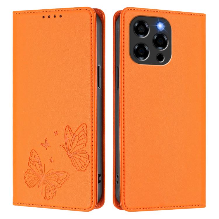 For Doogee Note 58 / Note 58 Pro Strong Magnetic Dual Butterfly RFID Vegan Leather Phone Case