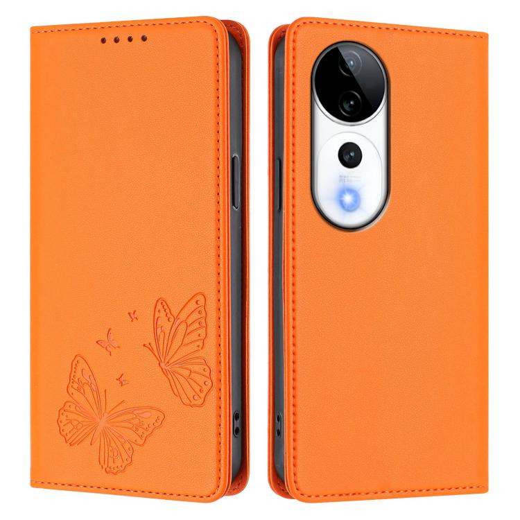 For vivo V40 5G / V40 Pro 5G Global Strong Magnetic Dual Butterfly RFID Vegan Leather Phone Case