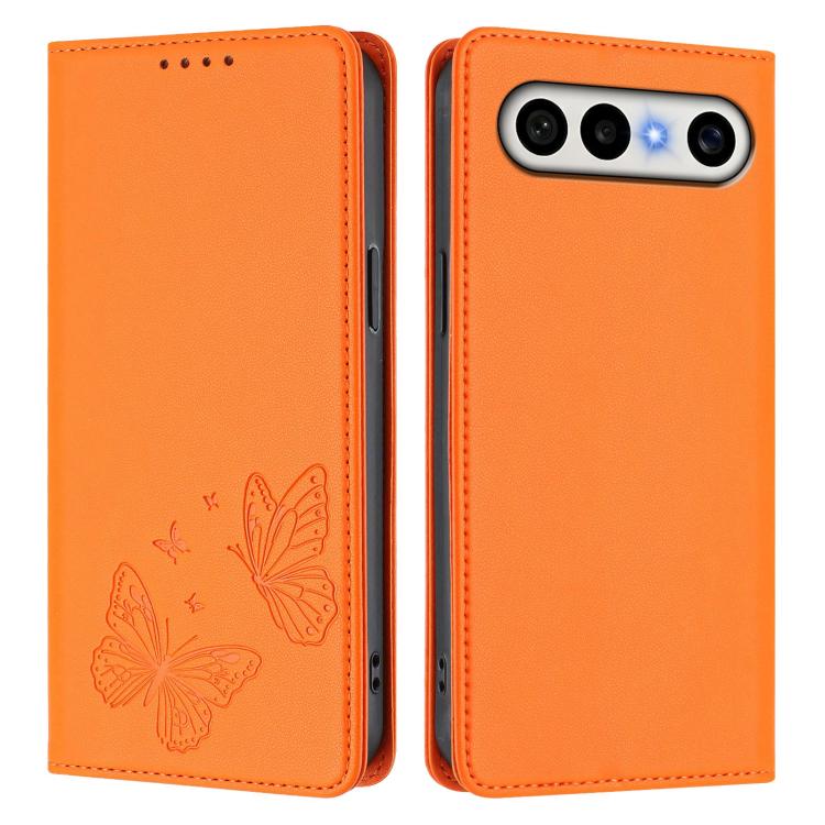 For vivo S50 Pro mini / X300 FE 5G  Russia Strong Magnetic Dual Butterfly RFID Vegan Leather Phone Case