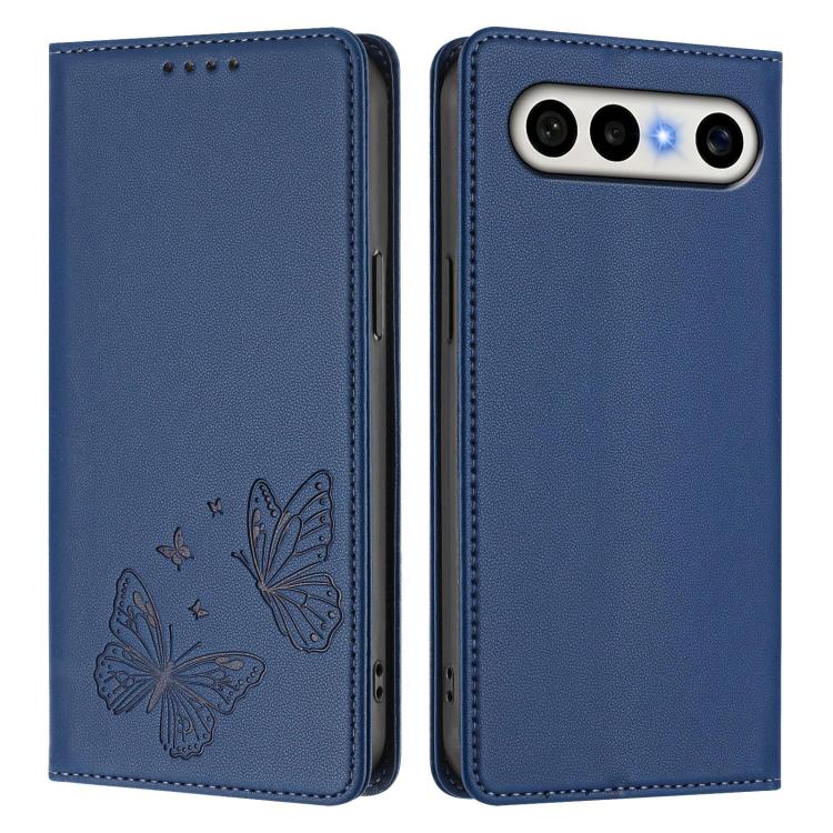 For vivo S50 Pro mini / X300 FE 5G  Russia Strong Magnetic Dual Butterfly RFID Vegan Leather Phone Case