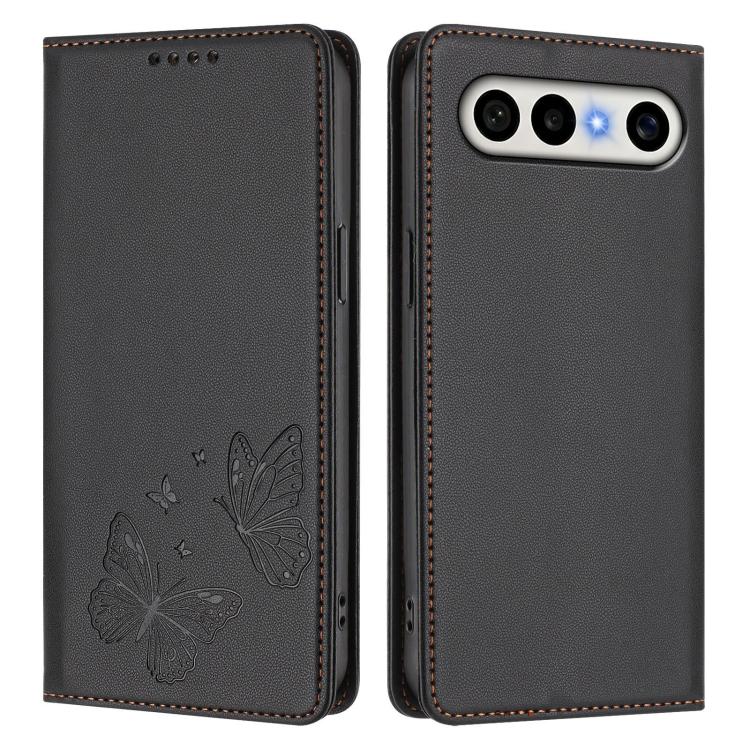 For vivo S50 Pro mini / X300 FE 5G  Russia Strong Magnetic Dual Butterfly RFID Vegan Leather Phone Case