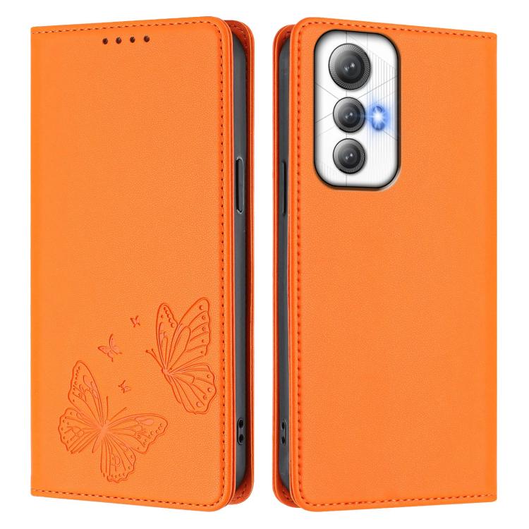 For Cubot Max 5 Strong Magnetic Dual Butterfly RFID Vegan Leather Phone Case