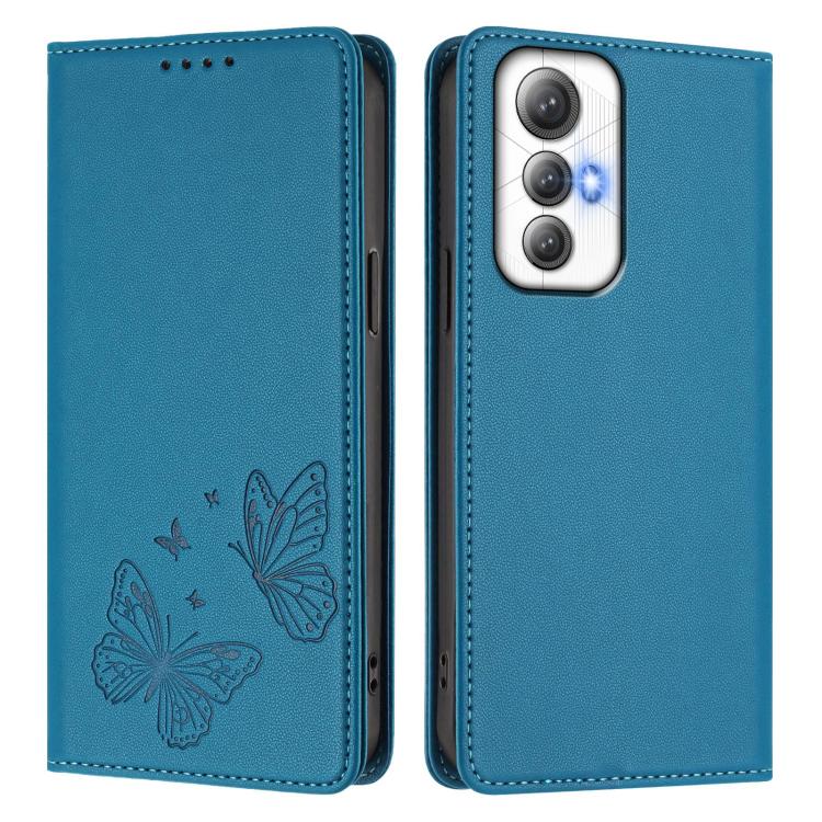 For Cubot Max 5 Strong Magnetic Dual Butterfly RFID Vegan Leather Phone Case