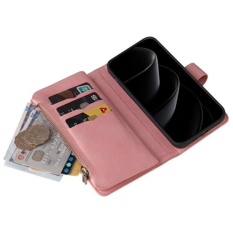 For vivo S50 Pro mini Skin Feel Multi Card Slots Zipper Wallet Leather Phone Case