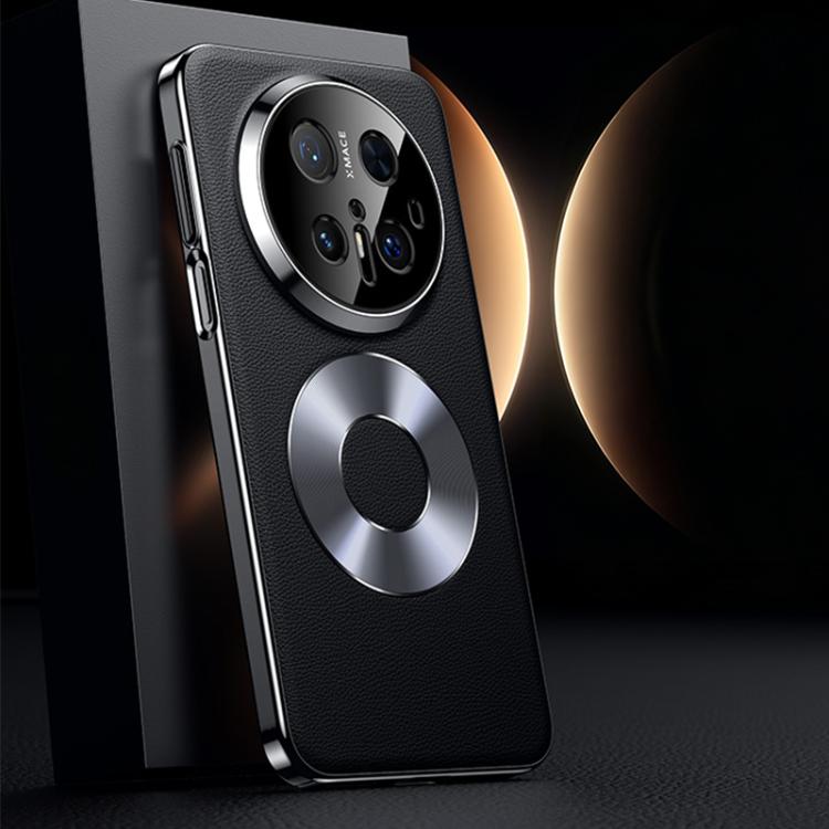 For Huawei Mate 70 Pro / 70 Pro+ Dual-Ring Magnetic Vegan Leather Phone Case