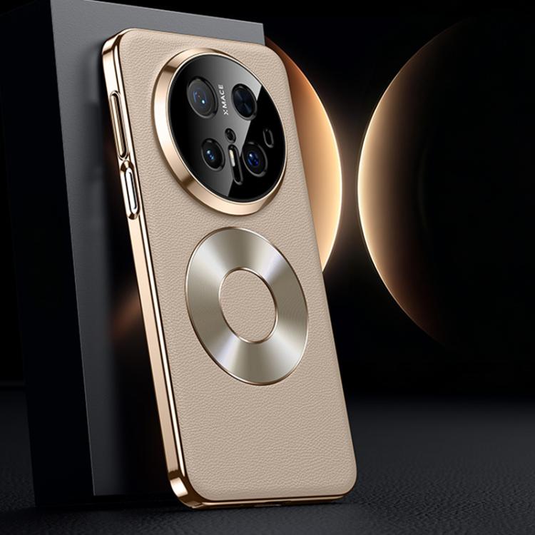 For Huawei Mate 70 Pro / 70 Pro+ Dual-Ring Magnetic Vegan Leather Phone Case