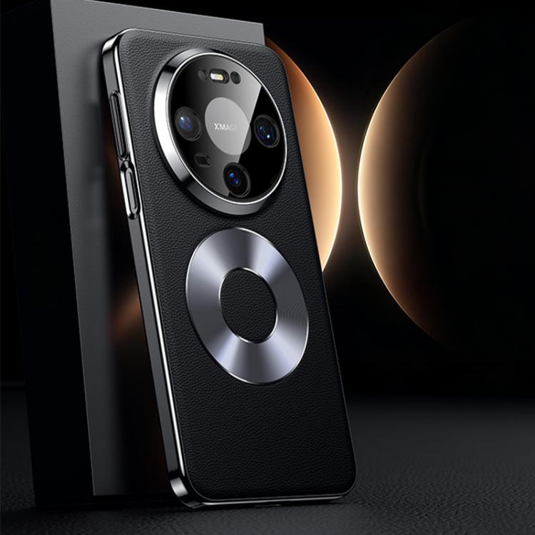 For Huawei Mate 80 / 80 Pro Dual-Ring Magnetic Vegan Leather Phone Case
